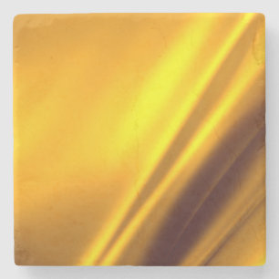 Porta-copo De Pedra Exame de Textura de Satin Faux Dourada Elegante