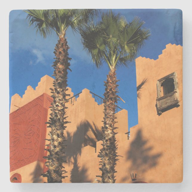 Porta-copo De Pedra Exterior de Resort em Marrocos (Frente)