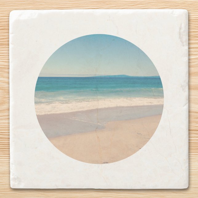 Porta-copo De Pedra Faça Seu Próprio Círculo de Fotos (Make Your Own Circle Photo Stone Coaster)