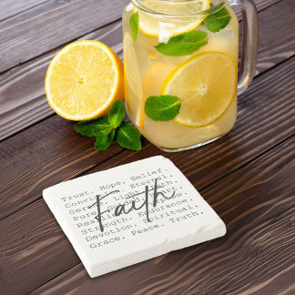Porta-copo De Pedra Faith