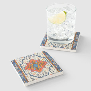 Porta-copo De Pedra Faixa de tempo: Heritage Boho Art marroquino