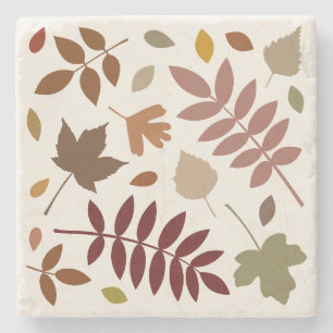 Porta-copo De Pedra Fallen Deixa Design de Cores de Cair no Creme