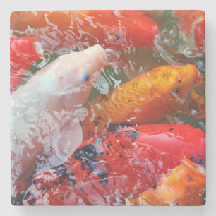Porta-copo De Pedra Falln Gathering Koi