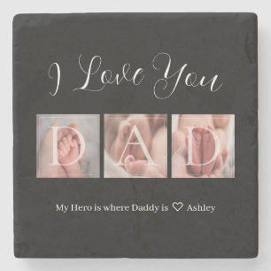 Porta-copo De Pedra Família de fotos do dia de os pais 3