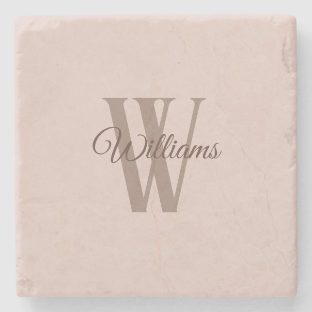 Porta-copo De Pedra Família personalizada (Frente)