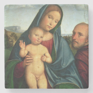 Porta-copo De Pedra Família santamente