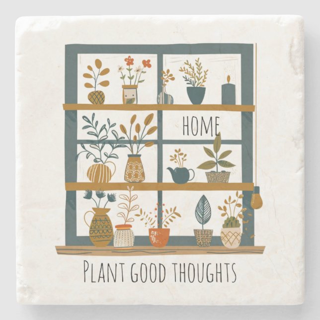 Porta-copo De Pedra Famílias Potentes Saúde mental (Frente)