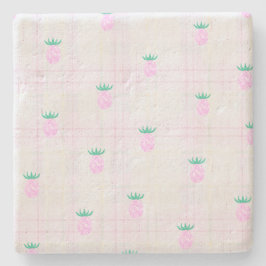 Porta-copo De Pedra Farmhouse Pineapple Oasis