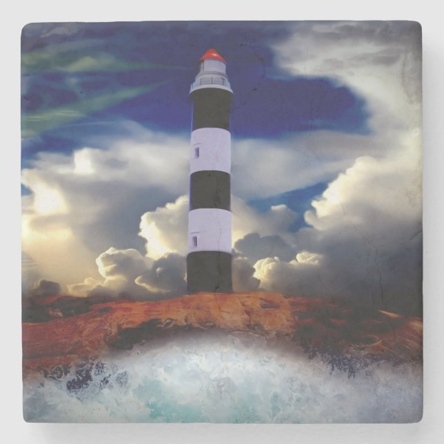 Porta-copo De Pedra Farol (Frente)