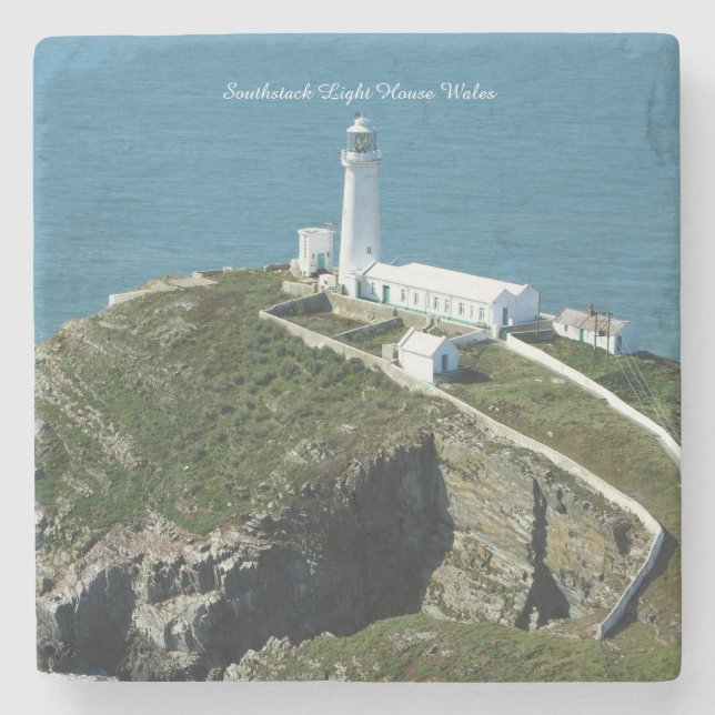 Porta-copo De Pedra Farol de Southstack País de Gales. (Frente)