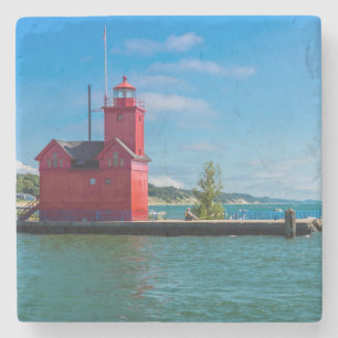 Porta-copo De Pedra Farol Holland Harbor