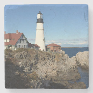 Porta-copo De Pedra Farol principal Maine de Portland