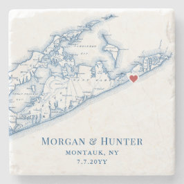 Porta-copo De Pedra Favor de casamento Gurney's Montauk Long Island NY