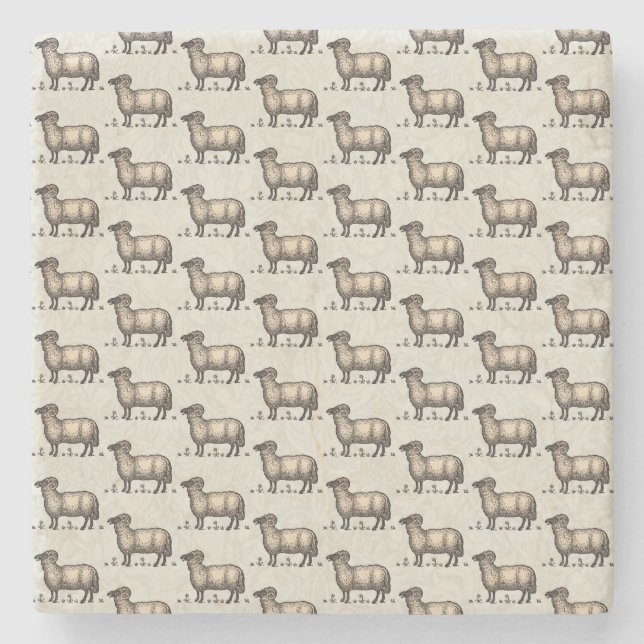 Porta-copo De Pedra Fazenda De Ovinos (Frente)