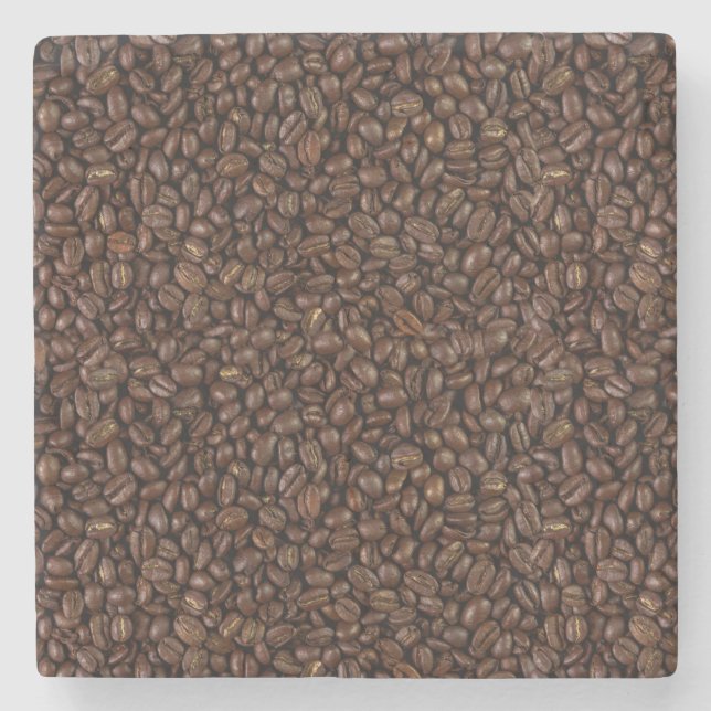 Porta-copo De Pedra Feijões de café (Frente)