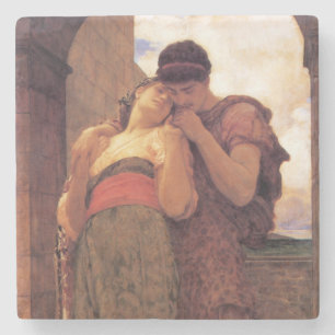 Porta-copo De Pedra Feliz Casado (por Frederic Leighton)