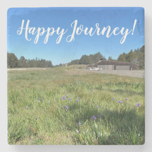 Porta-copo De Pedra Feliz Viagem!