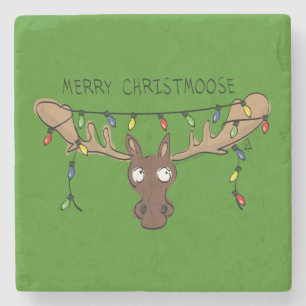 Porta-copo De Pedra Feriado de Natal, Cute Engraçado