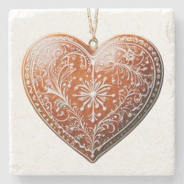 Porta-copo De Pedra Feriado Rústico de Biscoito de Natal Decorado