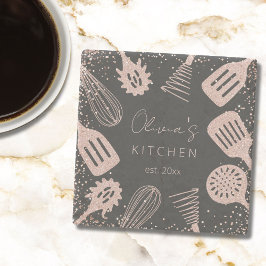 Porta-copo De Pedra Ferramentas de Cozinha Personalizadas com Brilho e