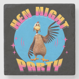 Porta-copo De Pedra Festa da Noite das Galinhas Festa Divertida de Des
