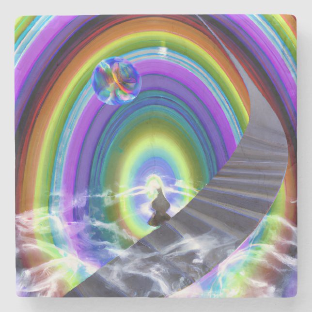 Porta-copo De Pedra Figura Misteriosa no Stargate Inter-Dimensional (Frente)