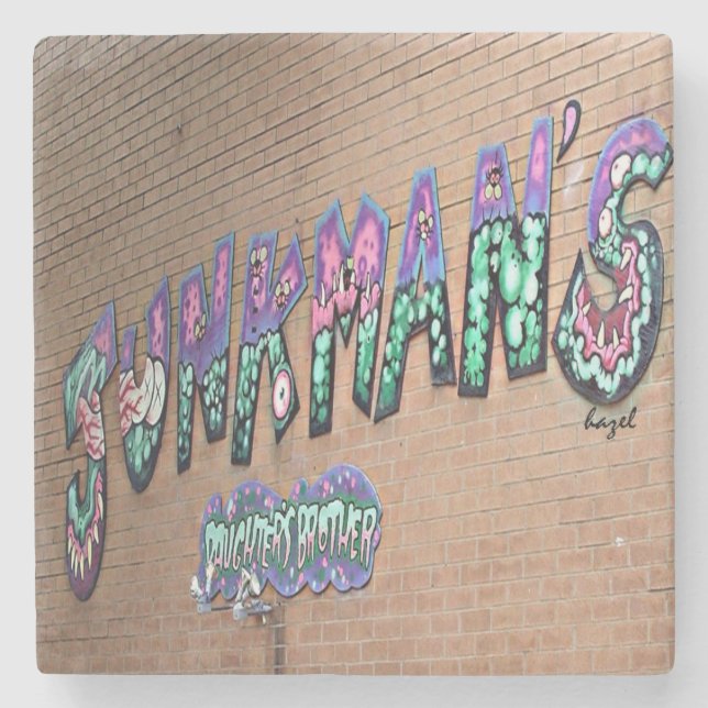 Porta-copo De Pedra Filha de Junkman, Atenas, Geórgia, (Frente)