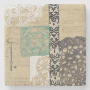 Porta-copo De Pedra Filigrana e Chave II