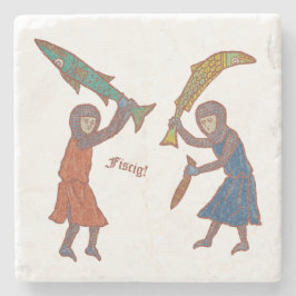 Porta-copo De Pedra Fishy Fight