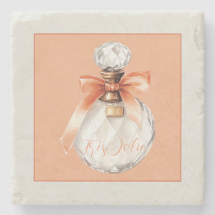 Porta-copo De Pedra Fita de Frasco de Perfume Très Jolie (muito bonita