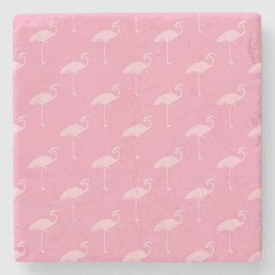 Porta-copo De Pedra Flamingo Tropical Flamingos, Rosa claro