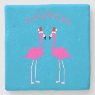 Porta-copo De Pedra Flamingos Flamingo Belles