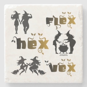 Porta-copo De Pedra Flex. Hex. Vex. Bruxas Corporalmente Positivas e D