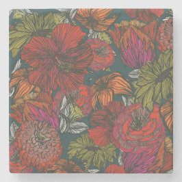 Porta-copo De Pedra Flor Medley