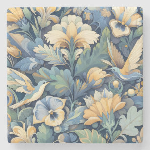 Porta-copo De Pedra Flor Morris art