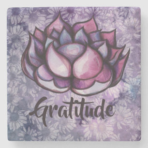 Porta-copo De Pedra Flor Roxo Flor Flor Flor Lotus Flores Flores Flore