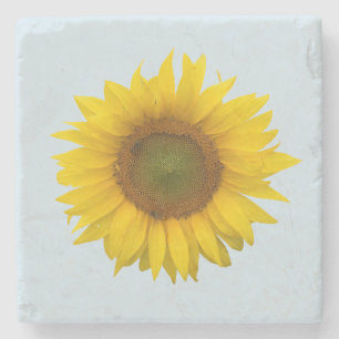 Porta-copo De Pedra Flor russo Amarelo Sunflower