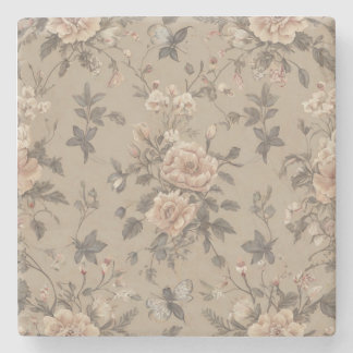 Porta-copo De Pedra floral