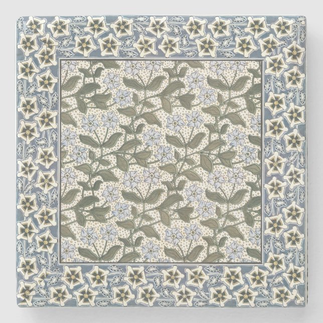 Porta-copo De Pedra Floral Elegante Bonito da Flor de Verão (Frente)