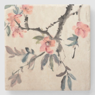 Porta-copo De Pedra Flores