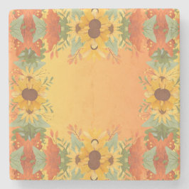 Porta-copo De Pedra Flores de Flores de Colheita de Ação de Graças do 