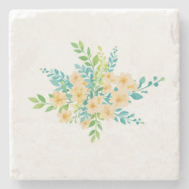 Porta-copo De Pedra "Flores del campo"