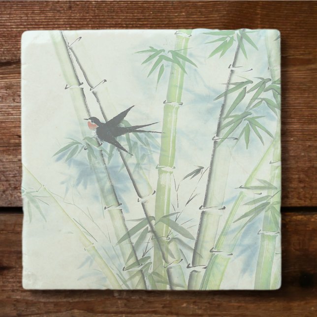 Porta-copo De Pedra Floresta de Bambu - verde (Criador carregado)