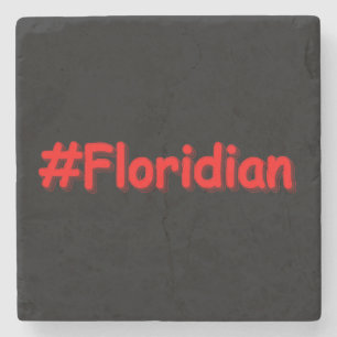 Porta-copo De Pedra "#Floridiano" Design. Compre agora