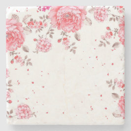 Porta-copo De Pedra floural