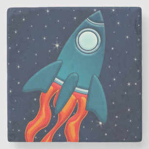 Porta-copo De Pedra Foguete