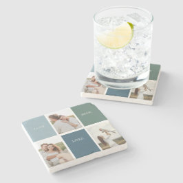 Porta-copo De Pedra Foto de Colagem da Família Moderna | Love Live Her