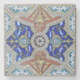 Porta-copo De Pedra Foto do azulejo mosaico marroquino - porta copos d