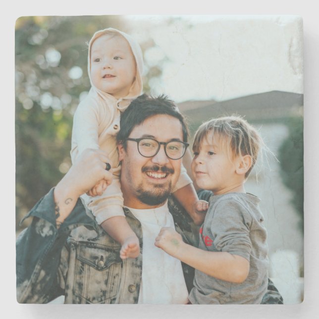 Porta-copo De Pedra Foto Personalizada (Frente)