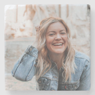 Porta-copo De Pedra Foto personalizada